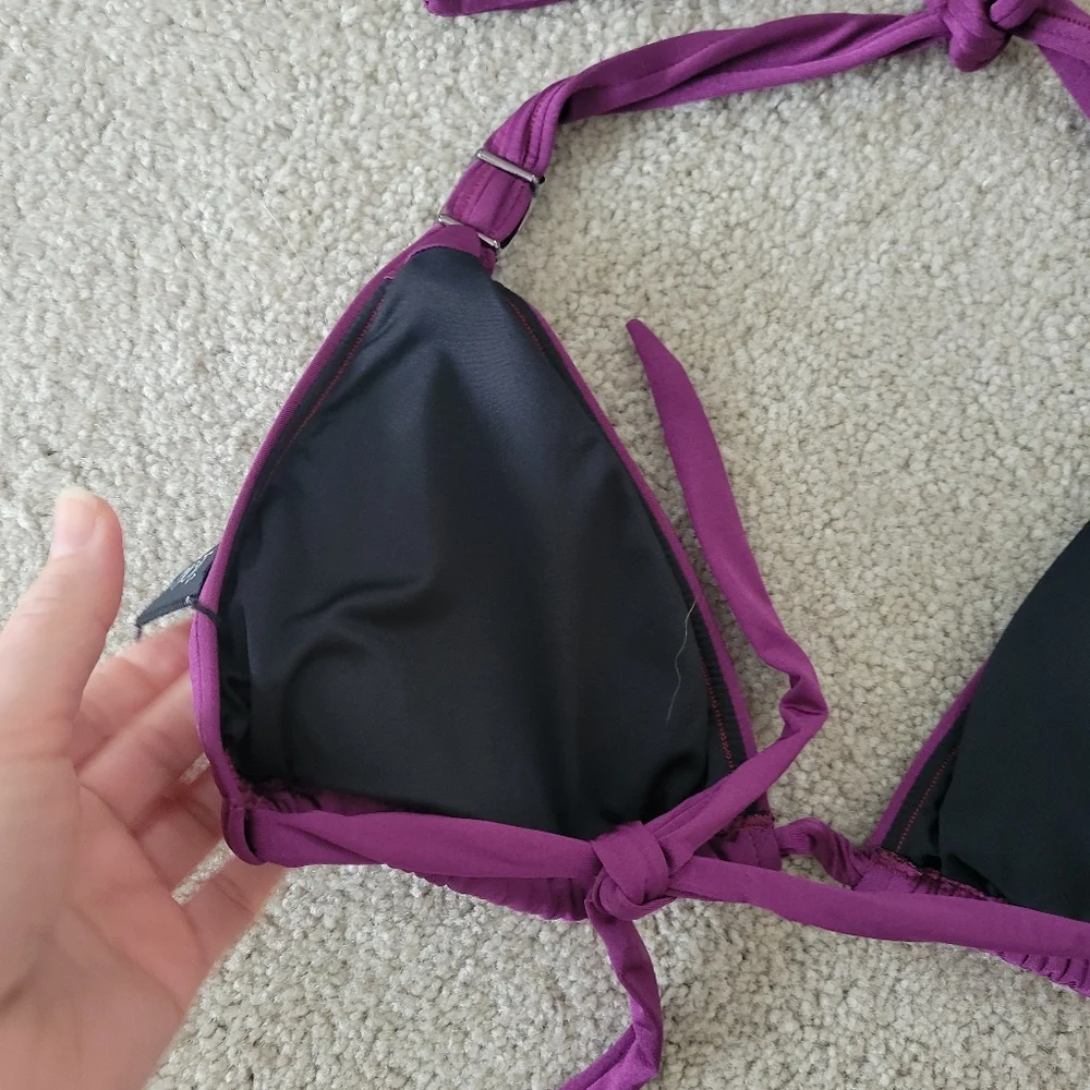 Canyon Beachwear 1 Sol Bikini Swimsuit Purple Size Large NWT